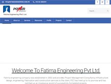 Tablet Screenshot of fatimaengineering.com.pk